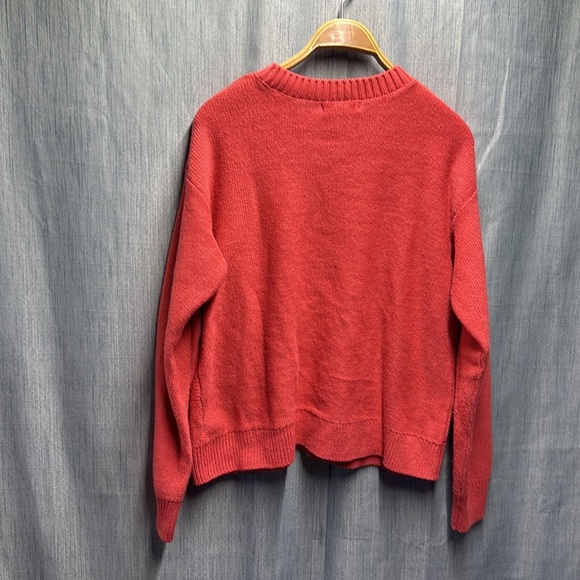 Joe Fresh & Gillian Harris Red Cable Knit Sweater size small - Picture 7 of 7